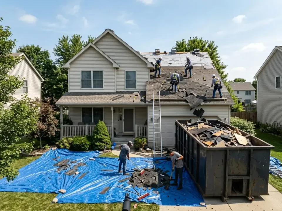 roof-replacement-debris-remova-004 — frequently asked questions, Cheapest Dumpster Rentals in Meridianville, AL